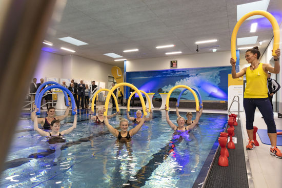 Gruppe beim Aqua-Power